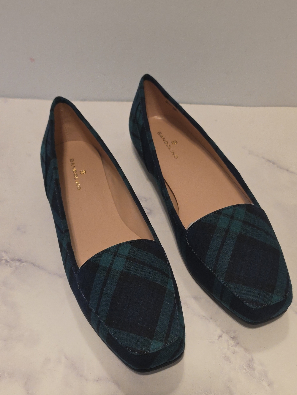 Bandolino Liberty 7 Plaid Women’s Loafers Brand New No Tag